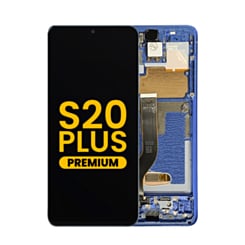 OLED Assembly with Frame for Galaxy S20 Plus (G985 / G986) (Aura Blue) (Premium)