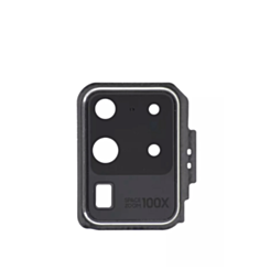Back Camera Lens with Cover Bezel Ring for Galaxy S20 Ultra (G988) (Cloud White)