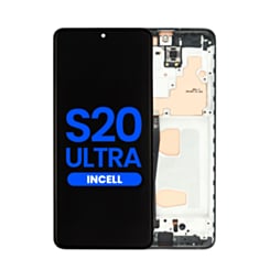 LCD Assembly with Frame for Galaxy S20 Ultra (G988) (Cosmic Black) (Without Fingerprint) (Aftermarket Incell)