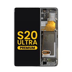 Order the OLED Assembly with Frame for Galaxy S20 Ultra G988 in Cosmic Gray, Premium.