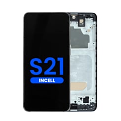 LCD Assembly with Frame for Galaxy S21 (G991) (Phantom Black) (Aftermarket Incell)