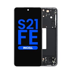 LCD Assembly with Frame for Galaxy S21 FE (G990) (Graphite) (Without Fingerprint) (Aftermarket Incell)
