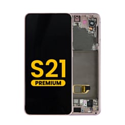 OLED Assembly with Frame for Galaxy S21 (G991) (Phantom Violet) (Premium)