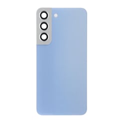 Back Cover Glass with Camera Lens and Adhesive for Galaxy S22 (S901) (No Logo) (Sky Blue)