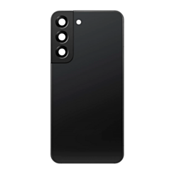Grab the wholesale deals on the Back Glass with Camera Lens and Adhesive for the Galaxy S22 in Phantom Black, no logo.

