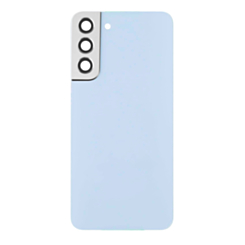 Shop the Back Glass with Camera Lens and Adhesive for the Galaxy S22 Plus in Sky Blue, no logo.
