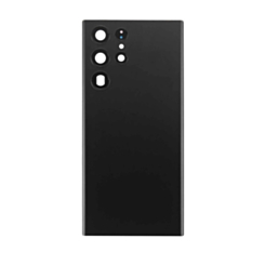Back Cover Glass with Camera Lens and Adhesive for Galaxy S22 Ultra (S908) (US / International) (Service Pack) (Phantom Black)