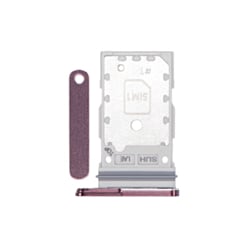 Dual Sim Card Tray for Galaxy S22 Ultra (S908) (Burgundy)