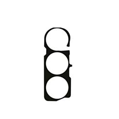 Back Camera Lens Bracket Adhesive Tape for Galaxy S23 (S911) (5 Pack)