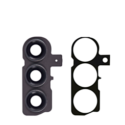 Back Camera Lens with Cover Bezel Ring for Galaxy S23 (S911) / S23 Plus (S916) (Phantom Black)