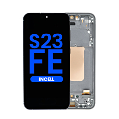 LCD Assembly with Frame for Galaxy S23 FE (S711) (Graphite) (Without Fingerprint) (Aftermarket Incell)