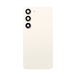 Grab wholesale deals on the back glass with camera lens for Galaxy S23 Plus, US and international version, service pack, in cream.