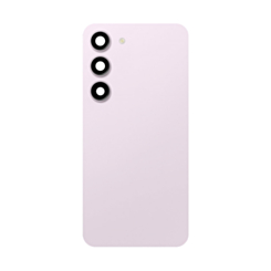 Back Cover Glass with Camera Lens and Adhesive for Galaxy S23 (S911) (No Logo) (Lavender)