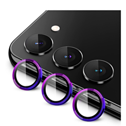 Camera Lens Protector with Metal Ring for Galaxy S23 / S23 Plus (Colorful)