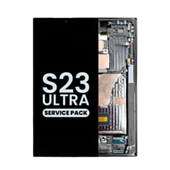 OLED Assembly with Frame for Galaxy S23 Ultra (S918) (Phantom Black) (Service Pack)