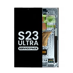 OLED Assembly with Frame for Galaxy S23 Ultra (S918) (Sky Blue) (Service Pack)