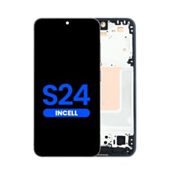 LCD Assembly with Frame for Galaxy S24 (S921) (Onyx Black) (Without Fingerprint) (Aftermarket Incell)