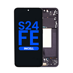 LCD Assembly with Frame for Galaxy S24 FE (S721) (Graphite) (Without Fingerprint) (Aftermarket Incell)