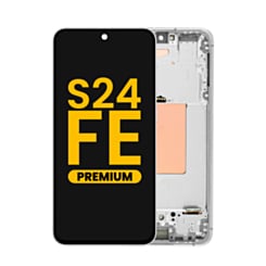 OLED Assembly with Frame for Galaxy S24 FE (S721) (Gray) (Premium)