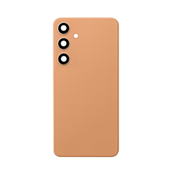 Back Cover Glass with Camera Lens and Adhesive for Galaxy S24 Plus (S926) (US / International) (Service Pack) (Sandstone Orange)