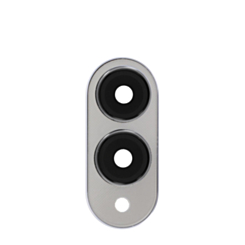 Back Camera Lens with Cover Bezel Ring for Galaxy S25 Edge (S937) (Titanium Silver)