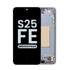 OLED Assembly with Frame for Galaxy S25 FE (S731) (Jet Black) (Service Pack)