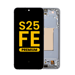 OLED Assembly with Frame for Galaxy S25 FE (S731) (Jet Black) (Premium)