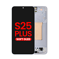 OLED Assembly with Frame for Galaxy S25 Plus (S936) (Icy Blue) (Aftermarket Plus Soft)