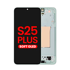 OLED Assembly with Frame for Galaxy S25 Plus (S936) (Mint) (Aftermarket Plus Soft)