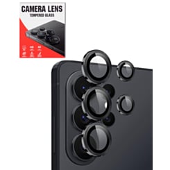 Camera Lens Protector with Metal Ring for Galaxy S26 Ultra (Black)