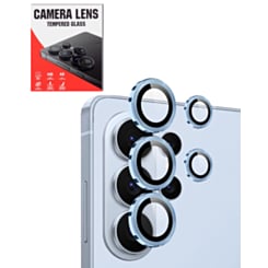 Camera Lens Protector with Metal Ring for Galaxy S26 Ultra (Sky Blue)