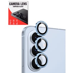 Camera Lens Protector with Metal Ring for Galaxy S26 Plus (Sky Blue)