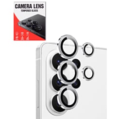 Camera Lens Protector with Metal Ring for Galaxy S26 Ultra (Silver Shadow)