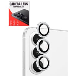 Camera Lens Protector with Metal Ring for Galaxy S26 (Silver Shadow)