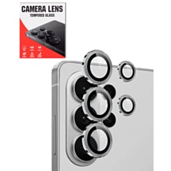 Camera Lens Protector with Metal Ring for Galaxy S26 Ultra (White)