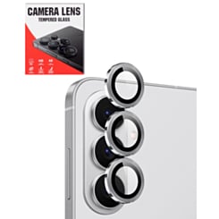 Camera Lens Protector with Metal Ring for Galaxy S26 Plus (White)