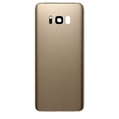 Back Glass with Camera Lens and Adhesive for Galaxy S8 (NO LOGO) (GOLD)
