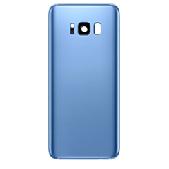 Back Glass with Camera Lens and Adhesive for Galaxy S8+ (NO LOGO) (CORAL BLUE)