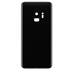 Back Glass with Camera Lens and Adhesive for Galaxy S9 (NO LOGO) (MIDNIGHT BLACK)