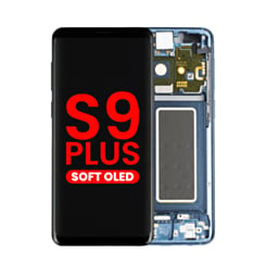 OLED Assembly with Frame for Galaxy S9 Plus (G965) (CORAL BLUE) (Aftermarket OLED)