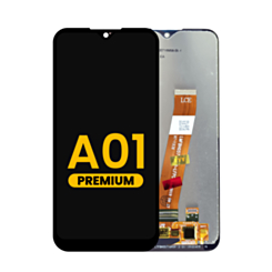Purchase the premium LCD assembly without frame for Galaxy A01 A015 2020, narrow FPC connector for micro frame, 142.5mm.
