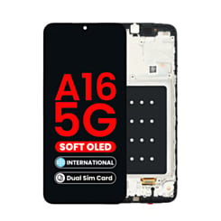 OLED Assembly with Frame for Galaxy A16 5G (A166P / 2024) (International / Dual SIM) (Aftermarket OLED)
