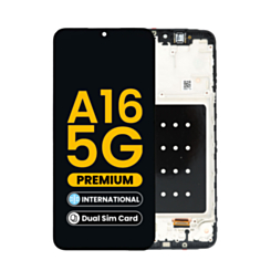 OLED Assembly with Frame for Galaxy A16 5G (A166P / 2024) (International / Dual SIM) (Premium)