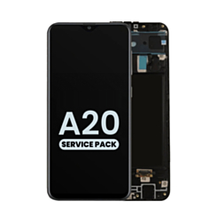 OLED Assembly with Frame for Galaxy A20 (A205 / 2019) (Service Pack)