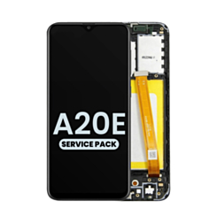 Buy the LCD Assembly with Frame for Galaxy A20e A202 2019 Service Pack.
