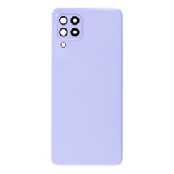 Back Glass with Camera Lens and Adhesive for Galaxy A22 4G (A225 / 2021) (NO LOGO) (VIOLET)