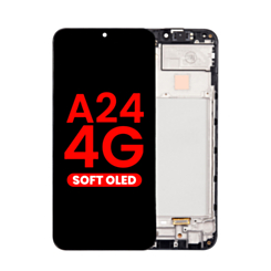 OLED Assembly with Frame for Galaxy A24 4G (A245 / 2023) (Aftermarket OLED)
