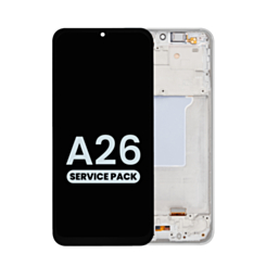 OLED Assembly with Frame for Galaxy A26 5G (A266 / 2025) (WHITE) (Service Pack)