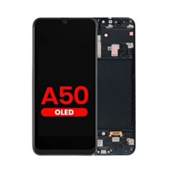 OLED Assembly with Frame for Galaxy A50 (A505 / 2019) (International Version) (Aftermarket OLED)
