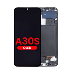 OLED Assembly with Frame for Galaxy A30s (A307 / 2019) (Aftermarket OLED)